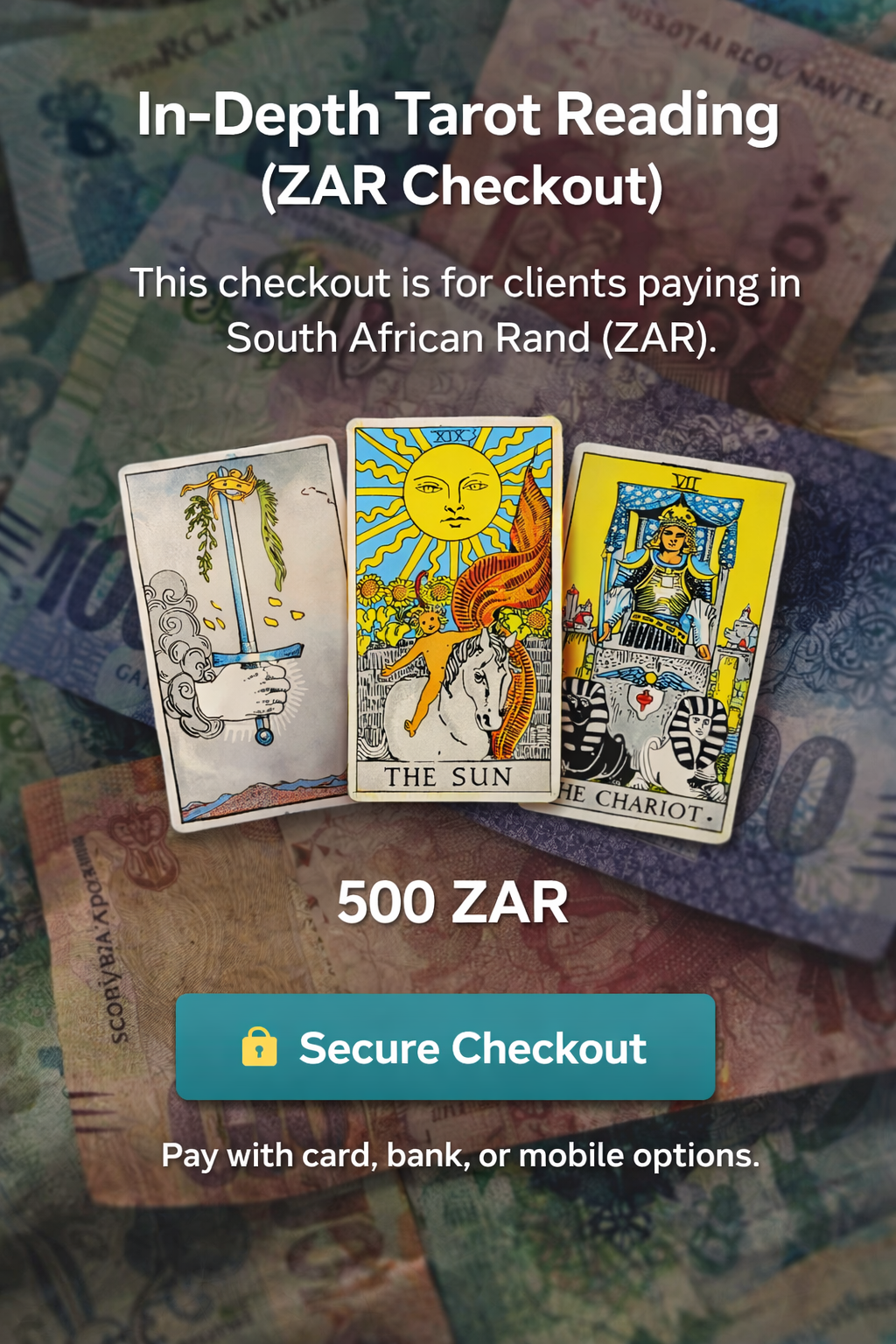 In-Depth Tarot Reading (ZAR Checkout)